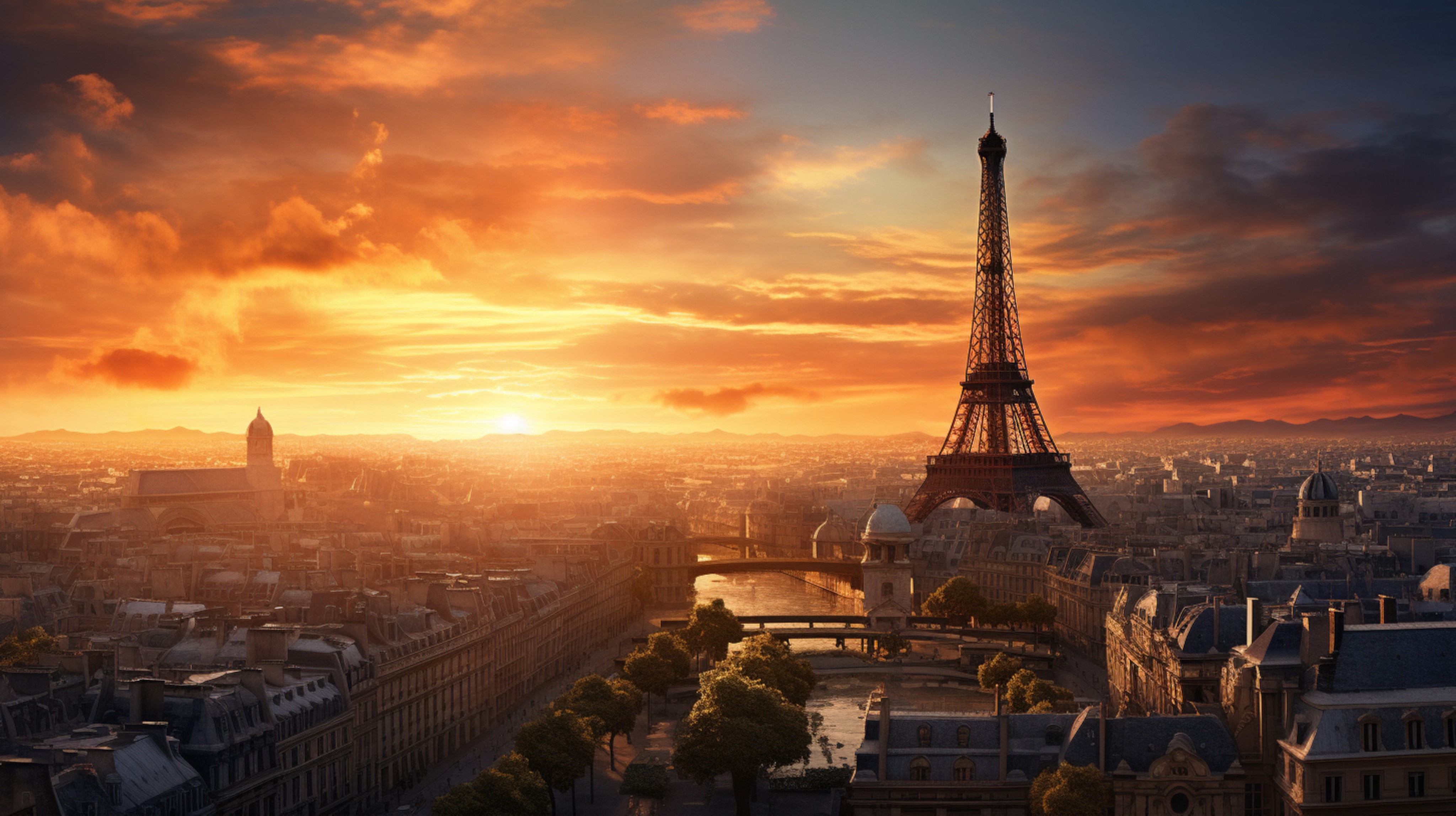 Regalar viaje a París — Torre Eiffel al atardecer desde el Trocadero